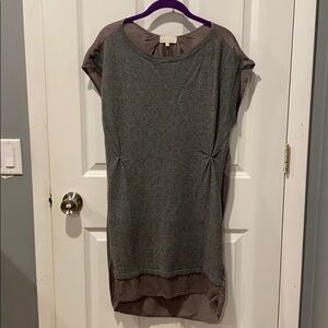 Clu Silk and Wool Mixed Media Dress